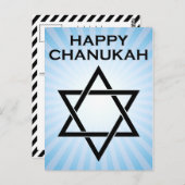 gelukkig kangoeroe : ster van david light burst briefkaart (Voorkant / Achterkant)