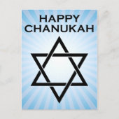 gelukkig kangoeroe : ster van david light burst briefkaart (Voorkant)