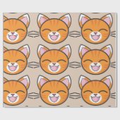 Gelukkig kat inpakpapier (Vlak)