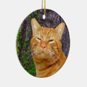 Gelukkig Kat Kat! Keramisch Ornament (Rechts)