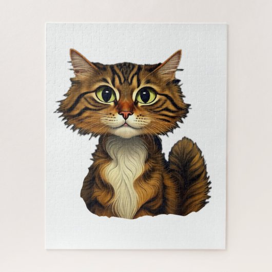 Gelukkig Kat Legpuzzel (Verticaal)