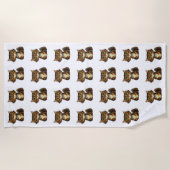 Gelukkig Kat Strandlaken (Voorkant)