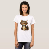 Gelukkig Kat T-shirt (Voorkant volledig)