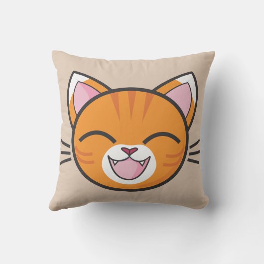 Gelukkig kattenkussen kussen (Achterkant)