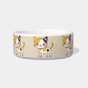 gelukkig kattenvoer kom