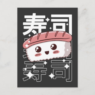 Gelukkig Kawaii Sushi Japans Food Lover Gift Briefkaart