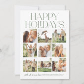 Gelukkig Kerst- en Nieuwjaars Collage Feestdagenkaart (Voorkant)