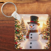 Gelukkig kerst sleutelhanger (Voorkant)