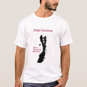 Gelukkig kerstboomchirurgen met kerstboomsurgeons t-shirt