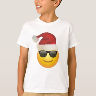Gelukkig kerstcadeauidee met een leuke emoji en sh t-shirt