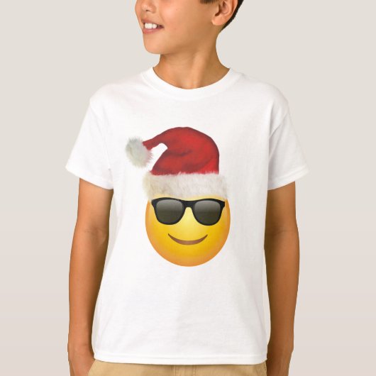 Gelukkig kerstcadeauidee met een leuke emoji en sh t-shirt (Voorkant)