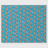 Gelukkig kerstfeest aardappel cadeaupapier (Vlak)