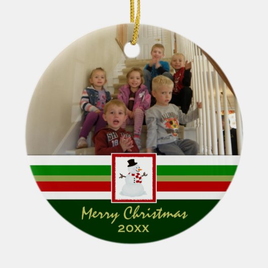 Gelukkig kerstfeest: Afbeelding Ornament (Voorkant)