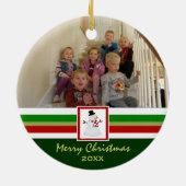 Gelukkig kerstfeest: Afbeelding Ornament (Achterkant)