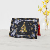 Gelukkig kerstfeest Beste Populaire cadeautjes Kaart (Gele Bloem)