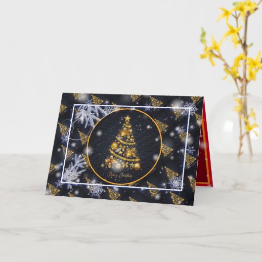 Gelukkig kerstfeest Beste Populaire cadeautjes Kaart (Gele Bloem)