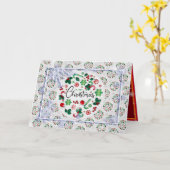 Gelukkig kerstfeest Beste Populaire cadeautjes Kaart (Gele Bloem)