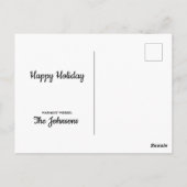 Gelukkig kerstfeest briefkaart (Achterkant)