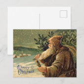 Gelukkig kerstfeest briefkaart (Voorkant / Achterkant)