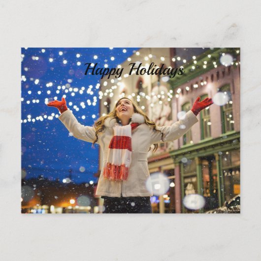 Gelukkig kerstfeest briefkaart (Voorkant)