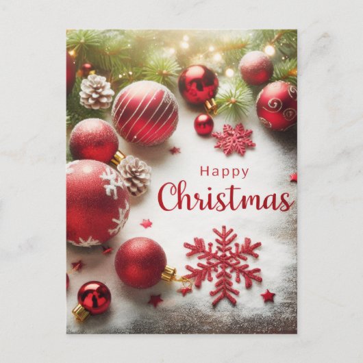 Gelukkig kerstfeest briefkaart (Voorkant)