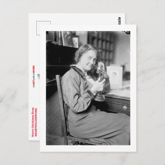 Gelukkig kerstfeest briefkaart (Voorkant / Achterkant)