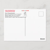 Gelukkig kerstfeest briefkaart (Achterkant)