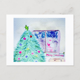 Gelukkig kerstfeest! briefkaart