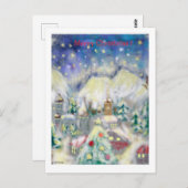 Gelukkig kerstfeest! briefkaart (Voorkant / Achterkant)