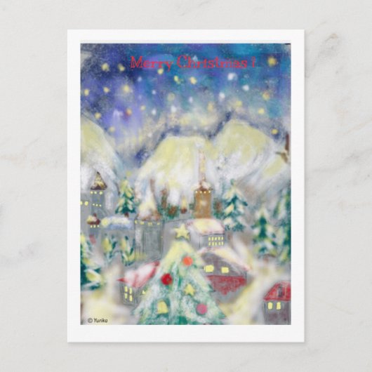 Gelukkig kerstfeest! briefkaart (Voorkant)