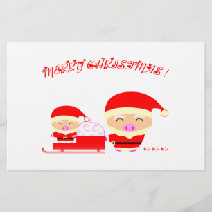 Gelukkig kerstfeest briefpapier