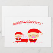 Gelukkig kerstfeest briefpapier (Voorkant / Achterkant)