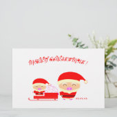 Gelukkig kerstfeest briefpapier (Staand voorkant)