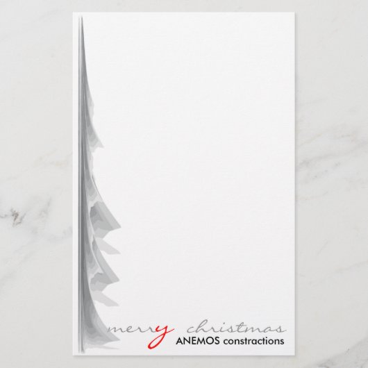 Gelukkig kerstfeest briefpapier (Voorkant)