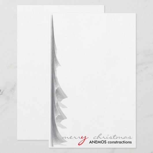 Gelukkig kerstfeest briefpapier (Voorkant / Achterkant)