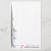 Gelukkig kerstfeest briefpapier (Voorkant)