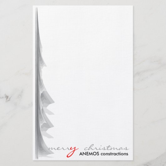 Gelukkig kerstfeest briefpapier (Voorkant)