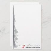 Gelukkig kerstfeest briefpapier (Voorkant / Achterkant)