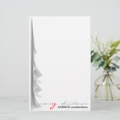 Gelukkig kerstfeest briefpapier (Staand voorkant)