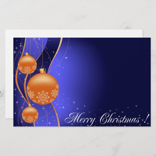 Gelukkig kerstfeest briefpapier (Voorkant / Achterkant)