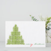 Gelukkig kerstfeest briefpapier (Staand voorkant)
