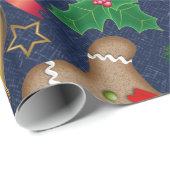 Gelukkig kerstfeest cadeaupapier (Rol Hoek)