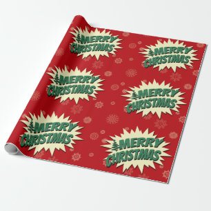 Gelukkig kerstfeest cadeaupapier
