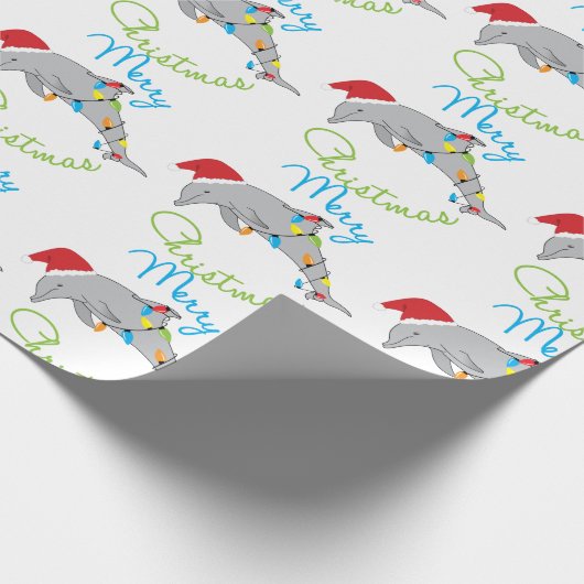 Gelukkig kerstfeest cadeaupapier (Hoek)