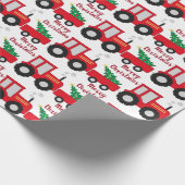 Gelukkig kerstfeest cadeaupapier (Hoek)