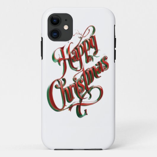 Gelukkig kerstfeest Case-Mate iPhone case (Achterkant)