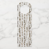 Gelukkig kerstfeest | Cozy Rustic Cabin Holiday Flessenhanger (Achterkant)