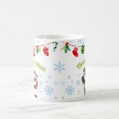 Gelukkig Kerstfeest en Goede Jaar Pandas Koffiemok (Center)