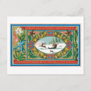 Gelukkig kerstfeest en welvarend nieuwjaar feestdagenkaart