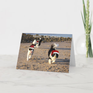 Gelukkig kerstfeest feestdagen kaart